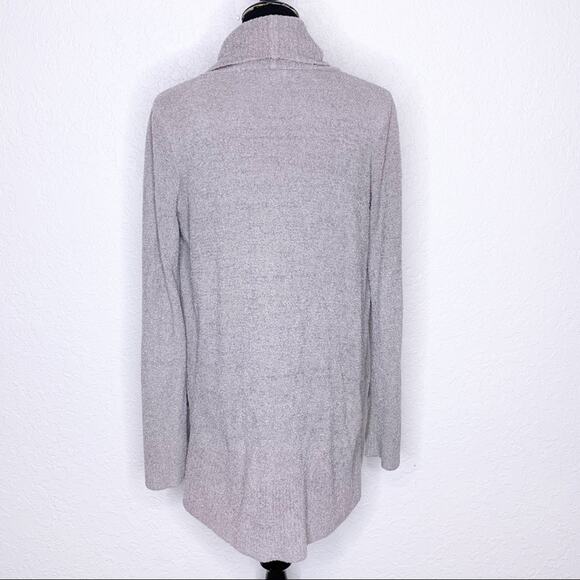 Barefoot Dream Cozy Chic Lite knit gray open front cardigan size Small - Picture 2 of 15
